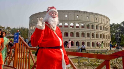 2. Another popular ritual involves children leaving warm milk and cookies for Santa at night in the hope of receiving gifts from him. For a long time, Christmas has been associated with the mythical figure of Santa Claus. He is based on the traditions associated with Saint Nicholas, a 4th Century Saint. It is believed that Santa Claus lives in the North Pole with his many helper elves. Each year, on Christmas Eve, Santa Claus rides on his sleigh from the North Pole to give gifts to children. (PTI) 2. Another popular ritual involves children leaving warm milk and cookies for Santa at night in the hope of receiving gifts from him. For a long time, Christmas has been associated with the mythical figure of Santa Claus. He is based on the traditions associated with Saint Nicholas, a 4th Century Saint. It is believed that Santa Claus lives in the North Pole with his many helper elves. Each year, on Christmas Eve, Santa Claus rides on his sleigh from the North Pole to give gifts to children. (PTI)