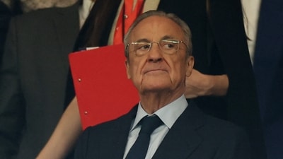Florentino Perez is leading the European Super League project. (REUTERS)