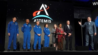 NASA announces crew for Artemis II manned mission: On April 3, NASA and the Canadian Space Agency (CSA) revealed the four astronauts selected for the Artemis II mission, which aims to orbit the Moon. This mission, slated for launch next year, marks the first crewed lunar voyage in over 50 years.&nbsp; (REUTERS)