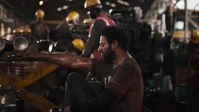 Prabhas in a still from Prathikadalo in Salaar Prabhas in a still from Prathikadalo in Salaar