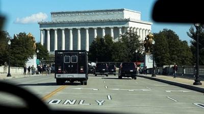 The National Parks Service has said that Lincoln Memorial was vandalised with "Free Gaza" graffiti recently (REUTERS/Amanda Andrade-Rhoades - used as representational image) (REUTERS)