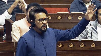 Union minister Anurag Thakur. (ANI) Union minister Anurag Thakur. (ANI)