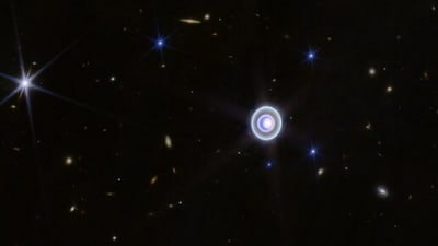 Uranus' picture captured by James Webb Telescope. (Instagram/@NASA) Uranus' picture captured by James Webb Telescope. (Instagram/@NASA)