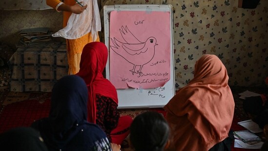 The Taliban have been globally condemned for banning girls and women from education beyond sixth grade, including university. (AFP)