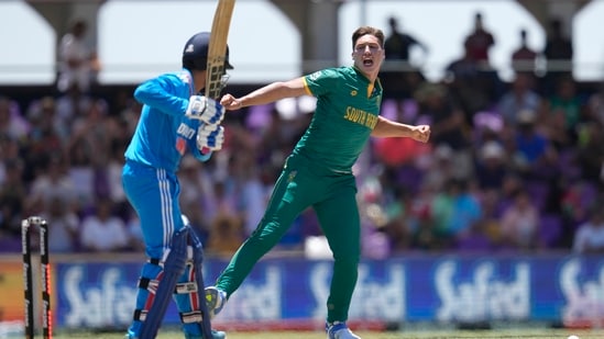 For South Africa's bowling department, Beuran Hendricks took three wickets and Nandre Burger bagged two dismissals.&nbsp;(AP)