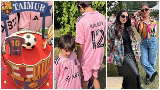 Glimpses from Taimur's 7th birthday celebration at Pataudi Palace.
