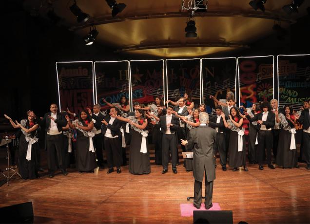 The senior Stop-Gaps Choral Ensemble (above) and the junior choir have 35 members each. The senior Stop-Gaps Choral Ensemble (above) and the junior choir have 35 members each.
