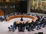 Members of the United Nations Security Council vote on a proposal to demand that Israel and Hamas allow aid access to the Gaza Strip - via land, sea and air routes. (Reuters)