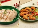 Festive feasting: Elevate your Christmas spread with Chicken Tenders in Tuscan Cream and Coconut Crumbled-Prawns 