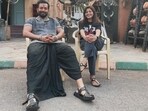 Prithviraj and Supriya on the sets of Salaar