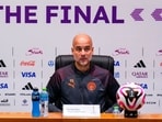Manchester City's head coach Pep Guardiola attends a press conference at the King Abdullah Sports City Stadium in Jeddah, Saudi Arabia, Thursday, Dec. 21 Manchester City's head coach Pep Guardiola attends a press conference at the King Abdullah Sports City Stadium in Jeddah, Saudi Arabia, Thursday, Dec. 21