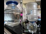The water dispenser that the woman is selling for <span class='webrupee'>₹</span>41,000. The water dispenser that the woman is selling for <span class='webrupee'>₹</span>41,000.