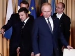 Zelensky has ruled out talks with Russia as long as Putin remains in power, and said at his briefing that there had been no requests from Moscow for talks. (File)