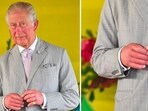 King Charles sausage fingers: King Charles is seen. King Charles sausage fingers: King Charles is seen.