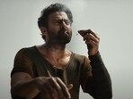Prabhas in a still from Salaar. Prabhas in a still from Salaar.