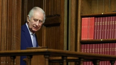 Britain's King Charles visits the Royal Courts of Justice in London. (AP) Britain's King Charles visits the Royal Courts of Justice in London. (AP)