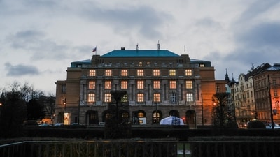 A view of the Charles University building where the shooting occurred in Prague. Authorities believe the gunman had previously killed his father in Hostoun, near Prague, on the same day and had intended to take his own life. (REUTERS)