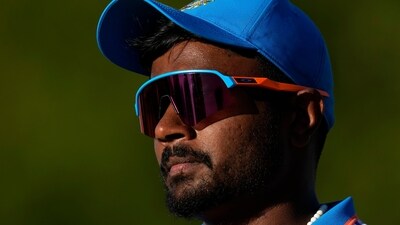 India's Sanju Samson during the final One Day International cricket match between South Africa and India, at Boland Park in Paarl (AP)