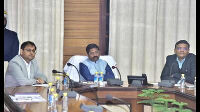 UP industrial development minister Nand Gopal Gupta ‘Nandi’ reviewing preparations for UP’s participation in the World Economic Forum meet in Davos. (Sourced) UP industrial development minister Nand Gopal Gupta ‘Nandi’ reviewing preparations for UP’s participation in the World Economic Forum meet in Davos. (Sourced)