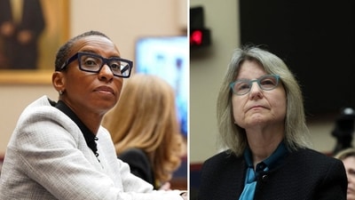 Voters believe that M.I.T. president Sally Kornbluth and Harvard university president Claudine Gay must go, after failing to condemn the rising incidents of hatred on their university campuses (REUTERS/Ken Cedeno/File Photo, photo by Kevin Dietsch / GETTY IMAGES NORTH AMERICA / Getty Images via AFP) Voters believe that M.I.T. president Sally Kornbluth and Harvard university president Claudine Gay must go, after failing to condemn the rising incidents of hatred on their university campuses (REUTERS/Ken Cedeno/File Photo, photo by Kevin Dietsch / GETTY IMAGES NORTH AMERICA / Getty Images via AFP)