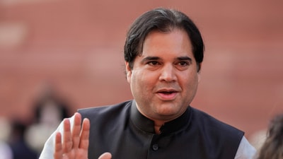 BJP MP Varun Gandhi during the Winter session of Parliament in New Delhi. (PTI)