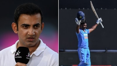 Gautam Gambhir isn't sure about Sanju Samson's place in the Indian team despite the latter's century (Getty-AFP)