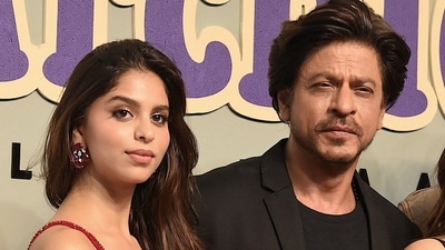 Shah Rukh Khan with daughter Suhana Khan at The Archies premiere. (AFP) Shah Rukh Khan with daughter Suhana Khan at The Archies premiere. (AFP)