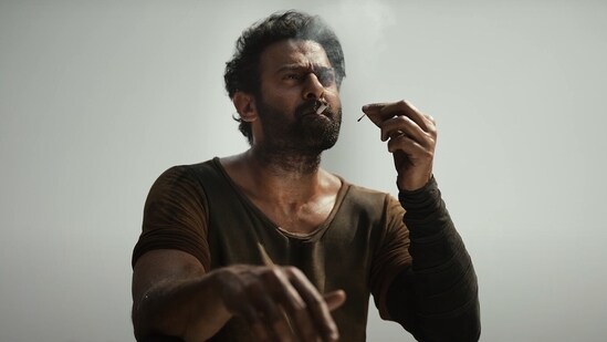 Prabhas in a still from Salaar.