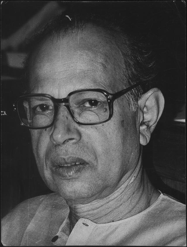 Tapan Sinha in a photograph dated 13 July 1987. (HT Photo)