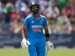 India's Ruturaj Gaikwad leaves the field after being dismissed India's Ruturaj Gaikwad leaves the field after being dismissed