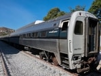 The Inter-Oceanic Train, that crosses the country's narrowest point from the Gulf coast to the Pacific Ocean, in Salina Cruz, Oaxaca, Mexico, is seen in this handout 