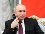 Russian president Vladimir Putin is seen. 