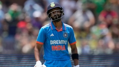India's Ruturaj Gaikwad leaves the field after being dismissed (AP) India's Ruturaj Gaikwad leaves the field after being dismissed (AP)