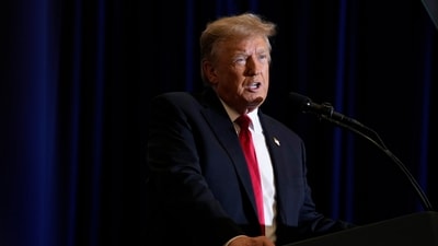 FILE - Former President Donald Trump speaks during a commit to caucus rally, (AP Photo/Charlie Neibergall, File) (AP) FILE - Former President Donald Trump speaks during a commit to caucus rally, (AP Photo/Charlie Neibergall, File) (AP)