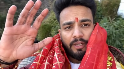 Elvish Yadav was recently in Jammu. Elvish Yadav was recently in Jammu.