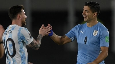 Luis Suarez will join Lionel Messi in a free transfer, at Inter Miami. (AFP)
