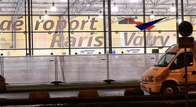 France Grounds Plane: Marne emergency services installed makeshift beds for the 303 stranded passengers. (AFP) France Grounds Plane: Marne emergency services installed makeshift beds for the 303 stranded passengers. (AFP)
