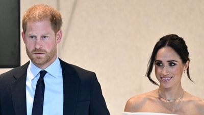 Prince Harry and Meghan Markle anticipate a 'year of redemption' in 2024 after a challenging 2023. (Evan Agostini/Invision/AP) Prince Harry and Meghan Markle anticipate a 'year of redemption' in 2024 after a challenging 2023. (Evan Agostini/Invision/AP)