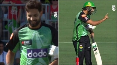 Haris Rauf walking out to bat in a BBL match against Sydney Thunder (BBL) Haris Rauf walking out to bat in a BBL match against Sydney Thunder (BBL)