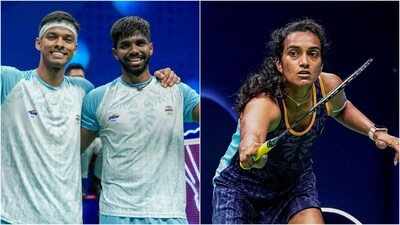 Satwiksairaj Rankireddy and Chirag Shetty; PV Sindhu (File)