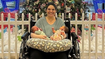 On Friday, the woman named Kelsey Hatcher announced the birth of her twin daughters. (Instagram/@doubleuhatchlings) On Friday, the woman named Kelsey Hatcher announced the birth of her twin daughters. (Instagram/@doubleuhatchlings)