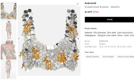 The price of the bralette Deepika Padukone wore in Isha Jaisa Kuch from Fighter. (editorialist.com)