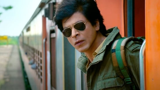 Shah Rukh Khan in a still from Dunki.