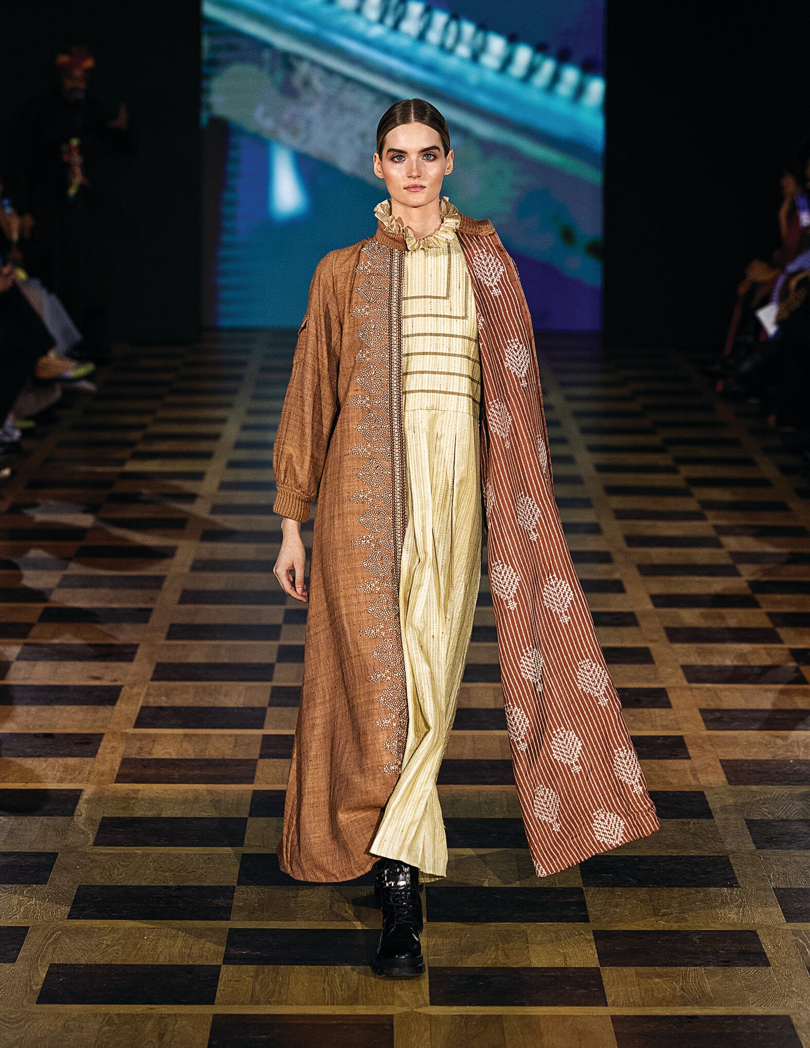 An ensemble by Shruti Sancheti. (BRICS+ Fashion Summit)