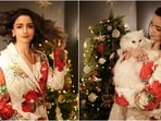 Alia Bhatt arrived at the Mumbai Police's annual cultural extravaganza, Umang, dressed in a gorgeous floral ensemble. Many celebrities attended the red carpet event, dressed in ethnic fits. However, Alia chose to serve a boss lady moment at the event in a pantsuit. She even shared an adorable picture of herself holding her pet cat, Edward, with the caption, "Meowy Christmas'. Scroll through to check out her fit.&nbsp;