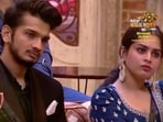 Munawar Faruqui and Ayesha Khan in the Bigg Boss house. Munawar Faruqui and Ayesha Khan in the Bigg Boss house.