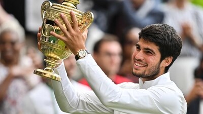 Carlos Alcaraz won the Wimbledon this year. (AFP) Carlos Alcaraz won the Wimbledon this year. (AFP)