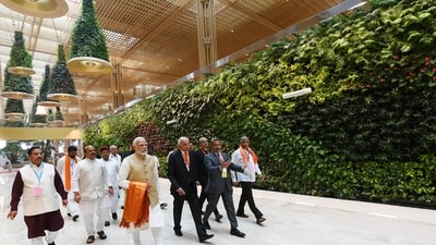 PM Modi during the inauguration of Bengaluru airport's terminal - 2 PM Modi during the inauguration of Bengaluru airport's terminal - 2