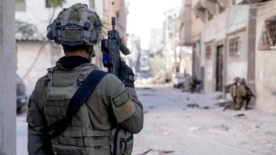 Israeli soldiers operate in the Gaza Strip amid the ongoing conflict between Israel and Hamas. ((Reuters))