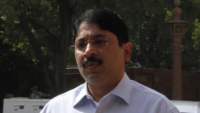 In a viral video, which DMK leaders claimed was from 2019, Maran is purportedly heard comparing the job prospects of those who have studied only Hindi with those who also know English (HT) In a viral video, which DMK leaders claimed was from 2019, Maran is purportedly heard comparing the job prospects of those who have studied only Hindi with those who also know English (HT)